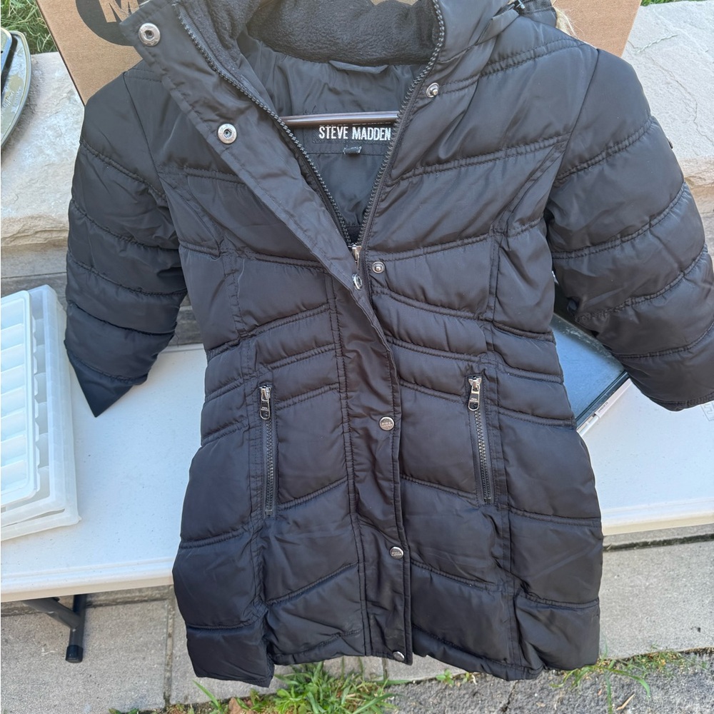 Steve Madden Kids Puffer Jacket in Black